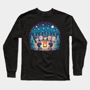 Kawaii Style Camping Long Sleeve T-Shirt